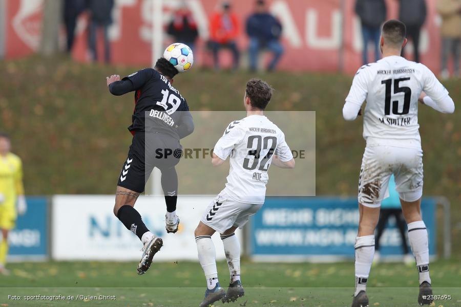 NGN-Arena, Aubstadt, 11.11.2023, BFV, Fussball, sport, action, Saison 2023/2024, 20. Spieltag, Regionalliga Bayern, SVW, TSV, SV Wacker Burghausen, TSV Aubstadt - Bild-ID: 2387695