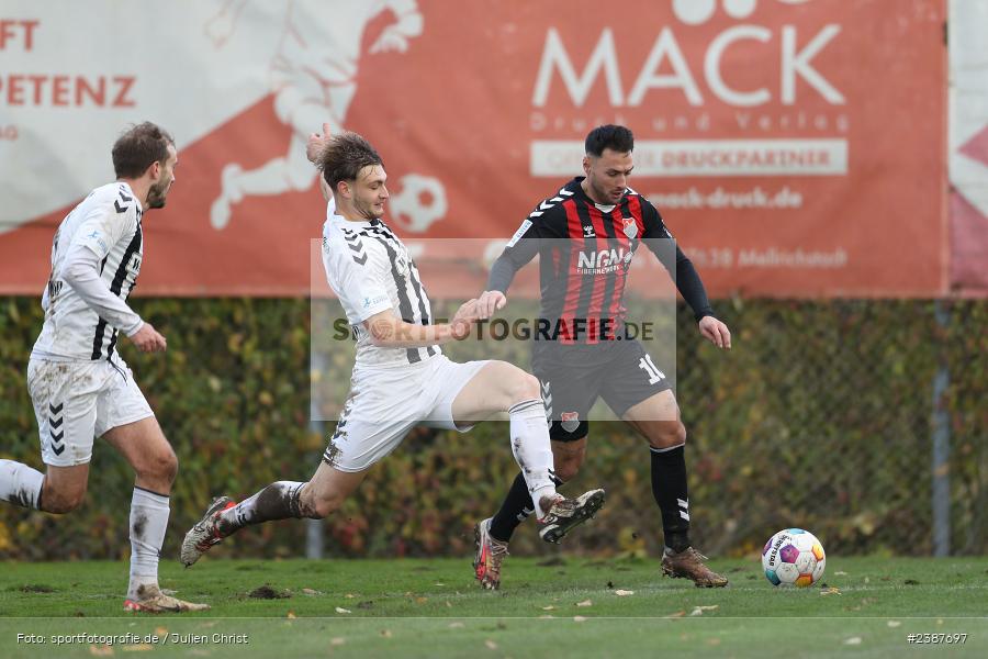 NGN-Arena, Aubstadt, 11.11.2023, BFV, Fussball, sport, action, Saison 2023/2024, 20. Spieltag, Regionalliga Bayern, SVW, TSV, SV Wacker Burghausen, TSV Aubstadt - Bild-ID: 2387697