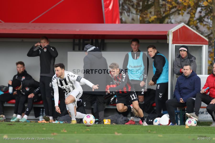 NGN-Arena, Aubstadt, 11.11.2023, BFV, Fussball, sport, action, Saison 2023/2024, 20. Spieltag, Regionalliga Bayern, SVW, TSV, SV Wacker Burghausen, TSV Aubstadt - Bild-ID: 2387705