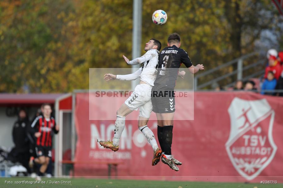 NGN-Arena, Aubstadt, 11.11.2023, BFV, Fussball, sport, action, Saison 2023/2024, 20. Spieltag, Regionalliga Bayern, SVW, TSV, SV Wacker Burghausen, TSV Aubstadt - Bild-ID: 2387713