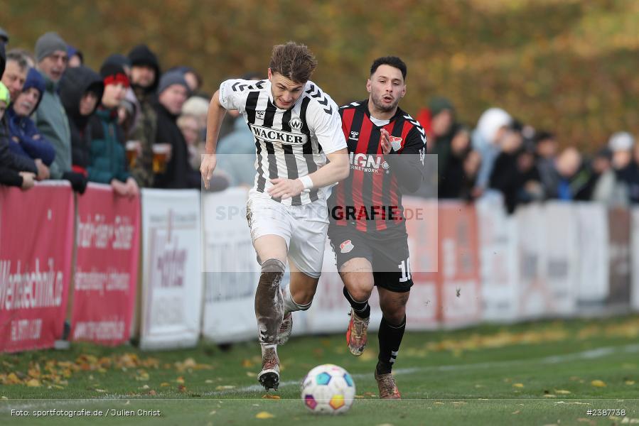 NGN-Arena, Aubstadt, 11.11.2023, BFV, Fussball, sport, action, Saison 2023/2024, 20. Spieltag, Regionalliga Bayern, SVW, TSV, SV Wacker Burghausen, TSV Aubstadt - Bild-ID: 2387738