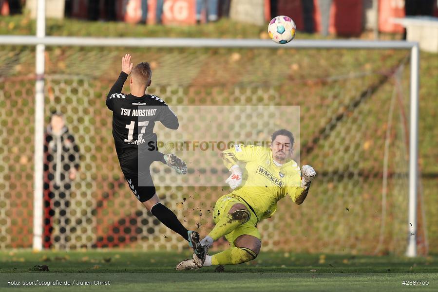 NGN-Arena, Aubstadt, 11.11.2023, BFV, Fussball, sport, action, Saison 2023/2024, 20. Spieltag, Regionalliga Bayern, SVW, TSV, SV Wacker Burghausen, TSV Aubstadt - Bild-ID: 2387760