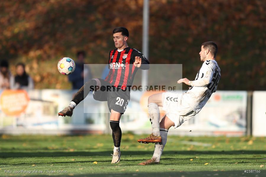 NGN-Arena, Aubstadt, 11.11.2023, BFV, Fussball, sport, action, Saison 2023/2024, 20. Spieltag, Regionalliga Bayern, SVW, TSV, SV Wacker Burghausen, TSV Aubstadt - Bild-ID: 2387766