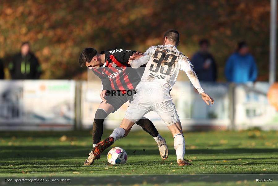 NGN-Arena, Aubstadt, 11.11.2023, BFV, Fussball, sport, action, Saison 2023/2024, 20. Spieltag, Regionalliga Bayern, SVW, TSV, SV Wacker Burghausen, TSV Aubstadt - Bild-ID: 2387767