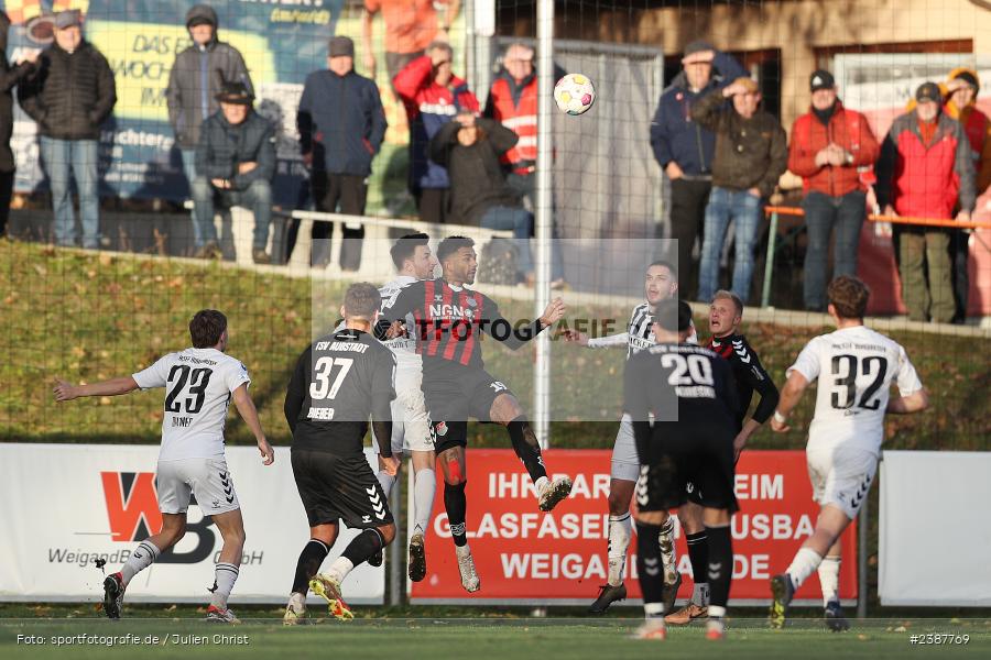 NGN-Arena, Aubstadt, 11.11.2023, BFV, Fussball, sport, action, Saison 2023/2024, 20. Spieltag, Regionalliga Bayern, SVW, TSV, SV Wacker Burghausen, TSV Aubstadt - Bild-ID: 2387769