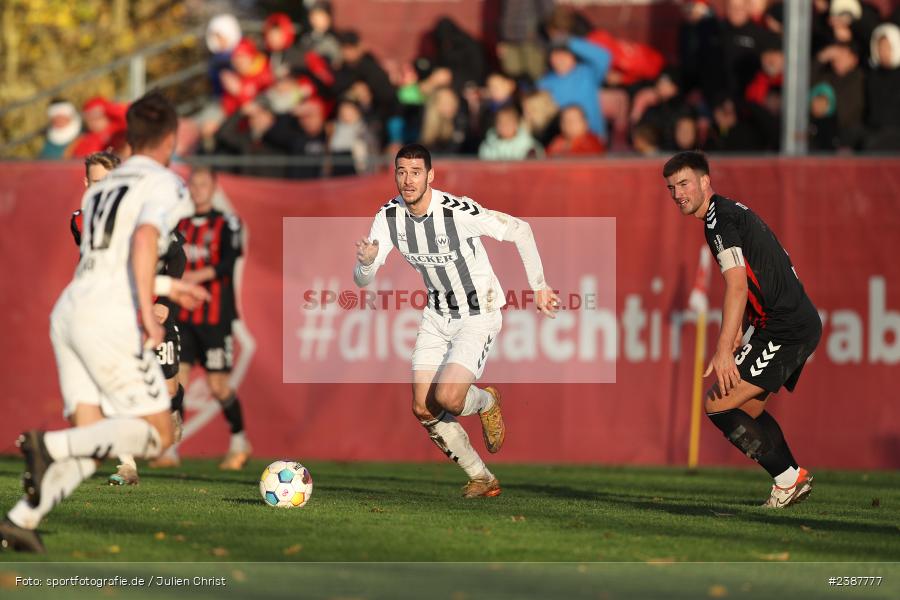 NGN-Arena, Aubstadt, 11.11.2023, BFV, Fussball, sport, action, Saison 2023/2024, 20. Spieltag, Regionalliga Bayern, SVW, TSV, SV Wacker Burghausen, TSV Aubstadt - Bild-ID: 2387777