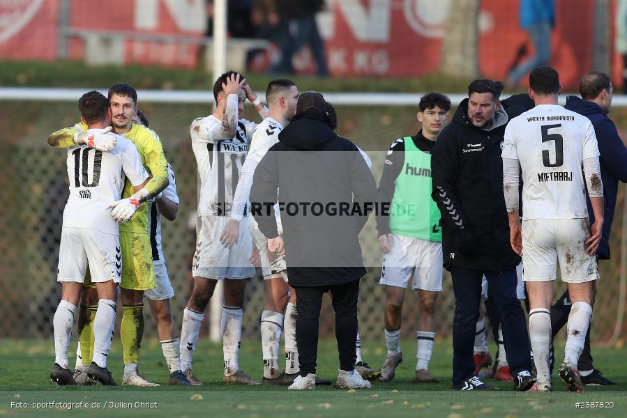 NGN-Arena, Aubstadt, 11.11.2023, BFV, Fussball, sport, action, Saison 2023/2024, 20. Spieltag, Regionalliga Bayern, SVW, TSV, SV Wacker Burghausen, TSV Aubstadt - Bild-ID: 2387820