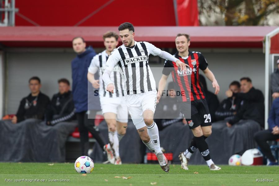 NGN-Arena, Aubstadt, 11.11.2023, BFV, Fussball, sport, action, Saison 2023/2024, 20. Spieltag, Regionalliga Bayern, SVW, TSV, SV Wacker Burghausen, TSV Aubstadt - Bild-ID: 2387824