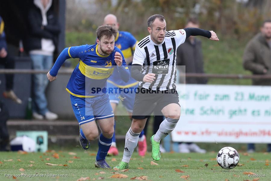 Sportgelände, Uissigheim, 12.11.2023, bfv, Fussball, sport, action, Saison 2023/2024, 16. Spieltag, bfv-Landesliga Odenwald, SVE, VFR, SV Eintracht Nassig, VfR Uissigheim - Bild-ID: 2388024
