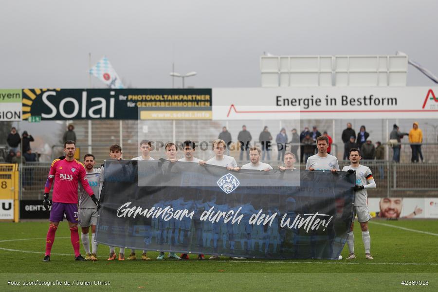Stadion am Schönbusch, Aschaffenburg, 25.11.2023, BFV, Fussball, sport, action, Saison 2023/2024, 21. Spieltag, Regionalliga Bayern, SVW, SVA, SV Wacker Burghausen, SV Viktoria Aschaffenburg - Bild-ID: 2389023