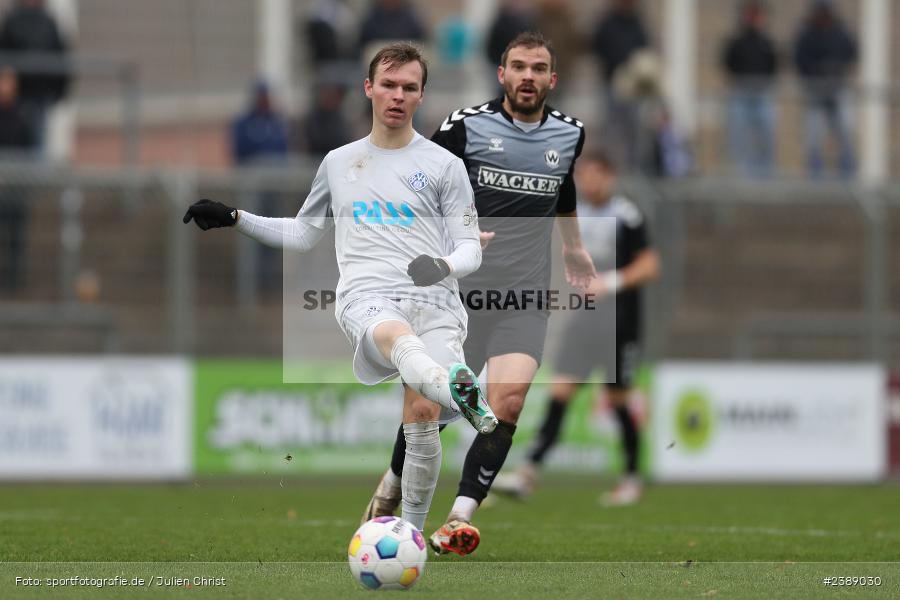 Stadion am Schönbusch, Aschaffenburg, 25.11.2023, BFV, Fussball, sport, action, Saison 2023/2024, 21. Spieltag, Regionalliga Bayern, SVW, SVA, SV Wacker Burghausen, SV Viktoria Aschaffenburg - Bild-ID: 2389030