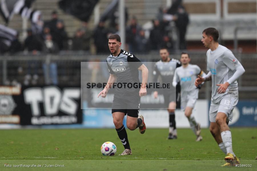 Stadion am Schönbusch, Aschaffenburg, 25.11.2023, BFV, Fussball, sport, action, Saison 2023/2024, 21. Spieltag, Regionalliga Bayern, SVW, SVA, SV Wacker Burghausen, SV Viktoria Aschaffenburg - Bild-ID: 2389032