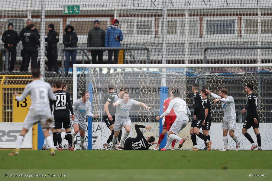 Stadion am Schönbusch, Aschaffenburg, 25.11.2023, BFV, Fussball, sport, action, Saison 2023/2024, 21. Spieltag, Regionalliga Bayern, SVW, SVA, SV Wacker Burghausen, SV Viktoria Aschaffenburg - Bild-ID: 2389043