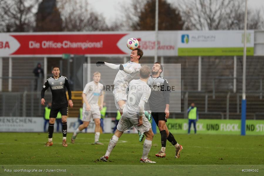 Stadion am Schönbusch, Aschaffenburg, 25.11.2023, BFV, Fussball, sport, action, Saison 2023/2024, 21. Spieltag, Regionalliga Bayern, SVW, SVA, SV Wacker Burghausen, SV Viktoria Aschaffenburg - Bild-ID: 2389062