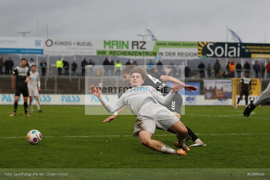 Stadion am Schönbusch, Aschaffenburg, 25.11.2023, BFV, Fussball, sport, action, Saison 2023/2024, 21. Spieltag, Regionalliga Bayern, SVW, SVA, SV Wacker Burghausen, SV Viktoria Aschaffenburg - Bild-ID: 2389063