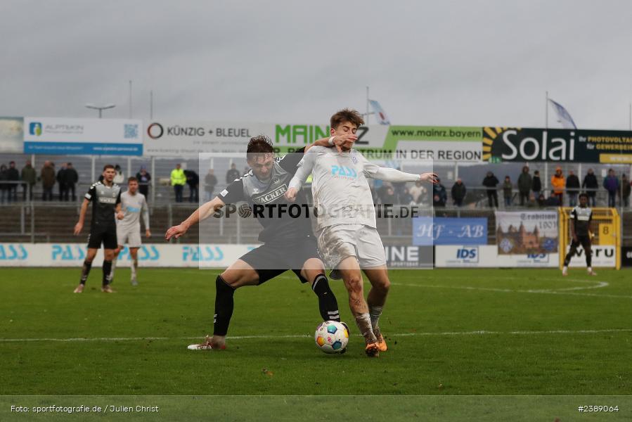 Stadion am Schönbusch, Aschaffenburg, 25.11.2023, BFV, Fussball, sport, action, Saison 2023/2024, 21. Spieltag, Regionalliga Bayern, SVW, SVA, SV Wacker Burghausen, SV Viktoria Aschaffenburg - Bild-ID: 2389064