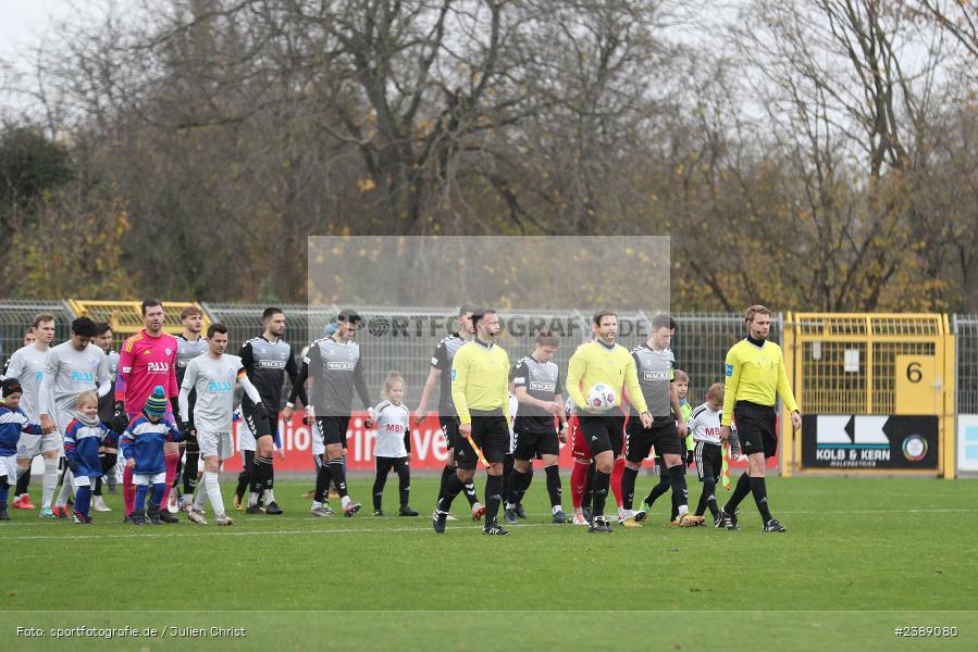 Stadion am Schönbusch, Aschaffenburg, 25.11.2023, BFV, Fussball, sport, action, Saison 2023/2024, 21. Spieltag, Regionalliga Bayern, SVW, SVA, SV Wacker Burghausen, SV Viktoria Aschaffenburg - Bild-ID: 2389080