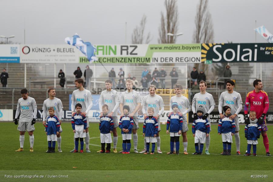 Stadion am Schönbusch, Aschaffenburg, 25.11.2023, BFV, Fussball, sport, action, Saison 2023/2024, 21. Spieltag, Regionalliga Bayern, SVW, SVA, SV Wacker Burghausen, SV Viktoria Aschaffenburg - Bild-ID: 2389081