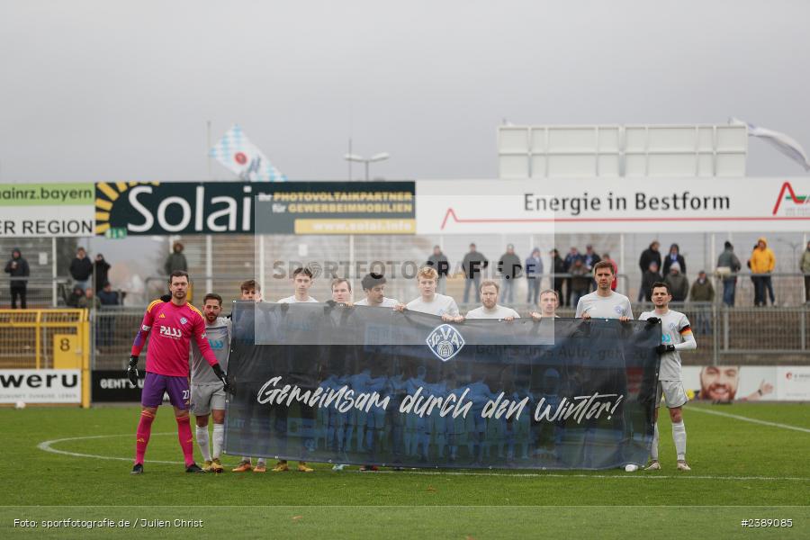 Stadion am Schönbusch, Aschaffenburg, 25.11.2023, BFV, Fussball, sport, action, Saison 2023/2024, 21. Spieltag, Regionalliga Bayern, SVW, SVA, SV Wacker Burghausen, SV Viktoria Aschaffenburg - Bild-ID: 2389085