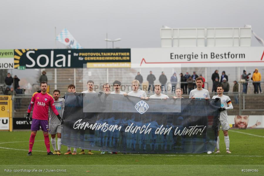 Stadion am Schönbusch, Aschaffenburg, 25.11.2023, BFV, Fussball, sport, action, Saison 2023/2024, 21. Spieltag, Regionalliga Bayern, SVW, SVA, SV Wacker Burghausen, SV Viktoria Aschaffenburg - Bild-ID: 2389086