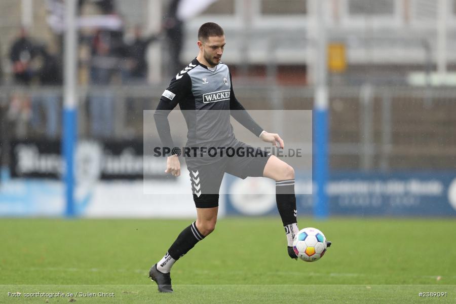 Stadion am Schönbusch, Aschaffenburg, 25.11.2023, BFV, Fussball, sport, action, Saison 2023/2024, 21. Spieltag, Regionalliga Bayern, SVW, SVA, SV Wacker Burghausen, SV Viktoria Aschaffenburg - Bild-ID: 2389091