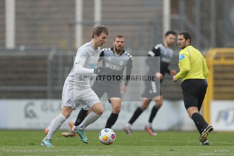 Stadion am Schönbusch, Aschaffenburg, 25.11.2023, BFV, Fussball, sport, action, Saison 2023/2024, 21. Spieltag, Regionalliga Bayern, SVW, SVA, SV Wacker Burghausen, SV Viktoria Aschaffenburg - Bild-ID: 2389100
