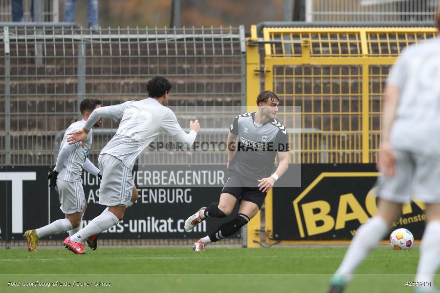 Stadion am Schönbusch, Aschaffenburg, 25.11.2023, BFV, Fussball, sport, action, Saison 2023/2024, 21. Spieltag, Regionalliga Bayern, SVW, SVA, SV Wacker Burghausen, SV Viktoria Aschaffenburg - Bild-ID: 2389101