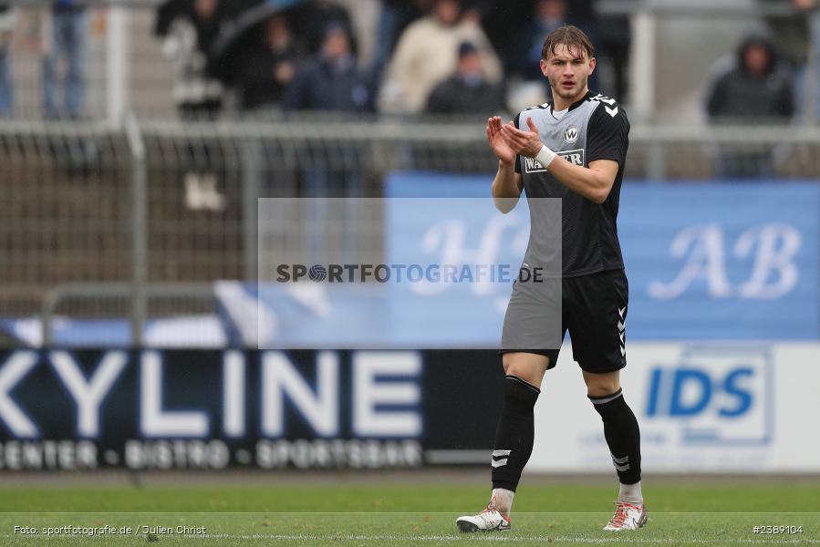 Stadion am Schönbusch, Aschaffenburg, 25.11.2023, BFV, Fussball, sport, action, Saison 2023/2024, 21. Spieltag, Regionalliga Bayern, SVW, SVA, SV Wacker Burghausen, SV Viktoria Aschaffenburg - Bild-ID: 2389104