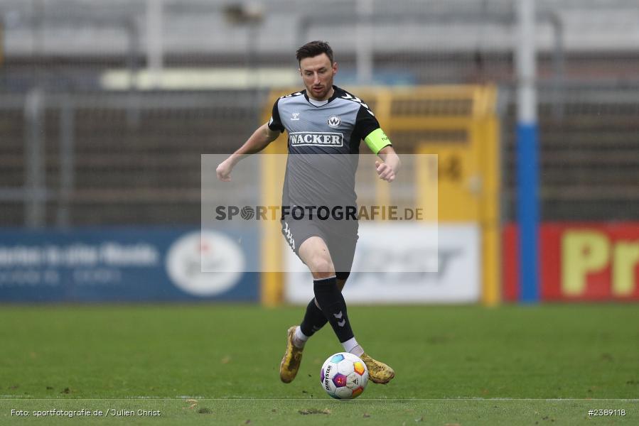 Stadion am Schönbusch, Aschaffenburg, 25.11.2023, BFV, Fussball, sport, action, Saison 2023/2024, 21. Spieltag, Regionalliga Bayern, SVW, SVA, SV Wacker Burghausen, SV Viktoria Aschaffenburg - Bild-ID: 2389118