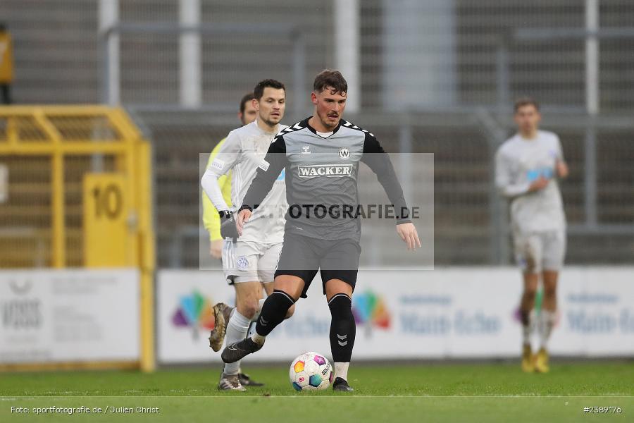 Stadion am Schönbusch, Aschaffenburg, 25.11.2023, BFV, Fussball, sport, action, Saison 2023/2024, 21. Spieltag, Regionalliga Bayern, SVW, SVA, SV Wacker Burghausen, SV Viktoria Aschaffenburg - Bild-ID: 2389176