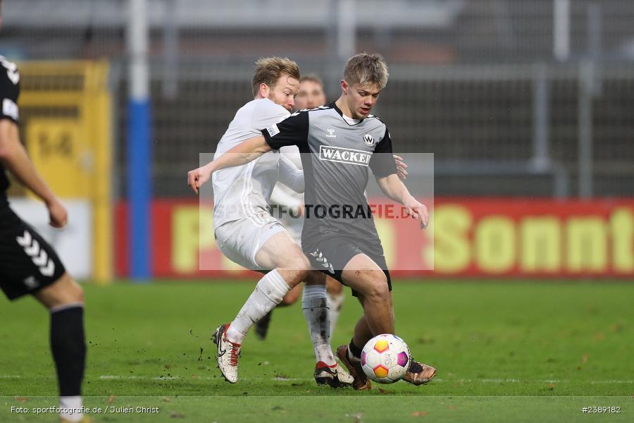 Stadion am Schönbusch, Aschaffenburg, 25.11.2023, BFV, Fussball, sport, action, Saison 2023/2024, 21. Spieltag, Regionalliga Bayern, SVW, SVA, SV Wacker Burghausen, SV Viktoria Aschaffenburg - Bild-ID: 2389182