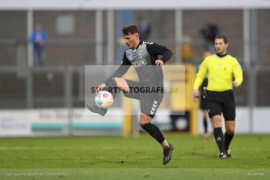 Stadion am Schönbusch, Aschaffenburg, 25.11.2023, BFV, Fussball, sport, action, Saison 2023/2024, 21. Spieltag, Regionalliga Bayern, SVW, SVA, SV Wacker Burghausen, SV Viktoria Aschaffenburg - Bild-ID: 2389186