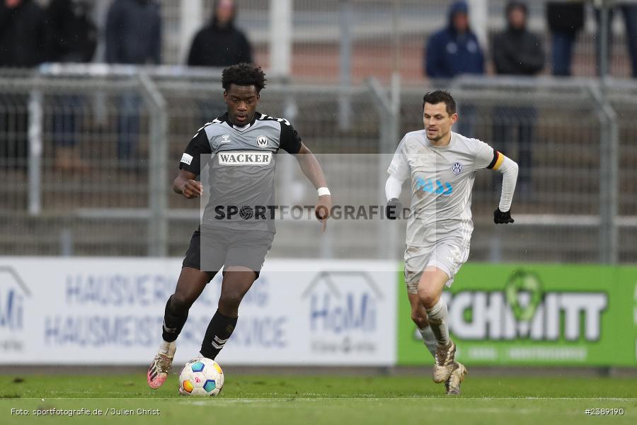 Stadion am Schönbusch, Aschaffenburg, 25.11.2023, BFV, Fussball, sport, action, Saison 2023/2024, 21. Spieltag, Regionalliga Bayern, SVW, SVA, SV Wacker Burghausen, SV Viktoria Aschaffenburg - Bild-ID: 2389190