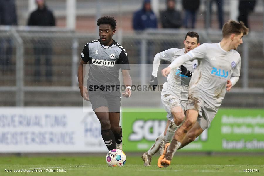 Stadion am Schönbusch, Aschaffenburg, 25.11.2023, BFV, Fussball, sport, action, Saison 2023/2024, 21. Spieltag, Regionalliga Bayern, SVW, SVA, SV Wacker Burghausen, SV Viktoria Aschaffenburg - Bild-ID: 2389191