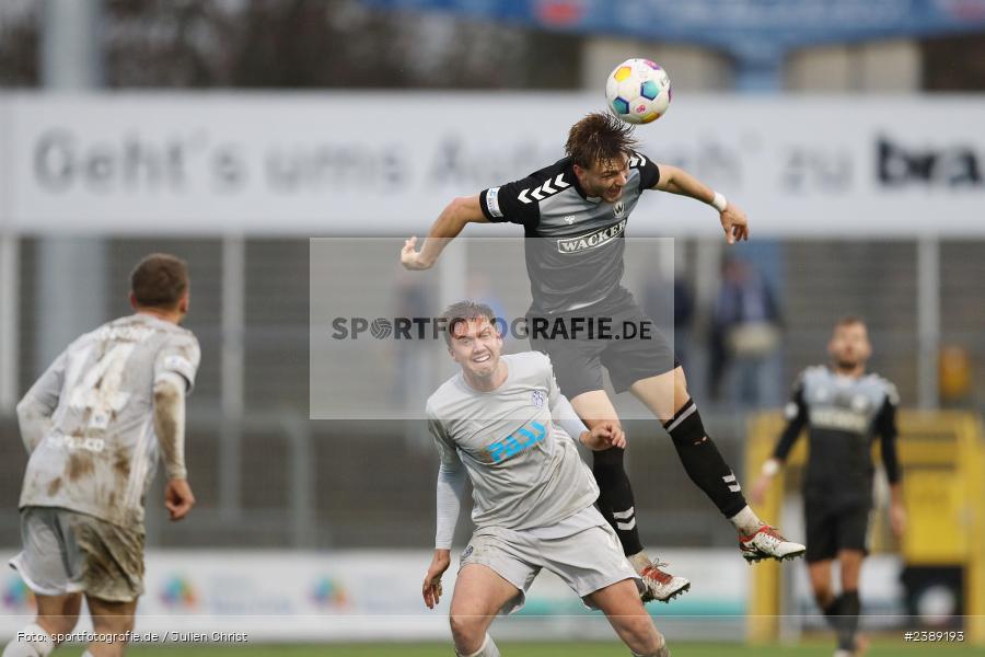 Stadion am Schönbusch, Aschaffenburg, 25.11.2023, BFV, Fussball, sport, action, Saison 2023/2024, 21. Spieltag, Regionalliga Bayern, SVW, SVA, SV Wacker Burghausen, SV Viktoria Aschaffenburg - Bild-ID: 2389193