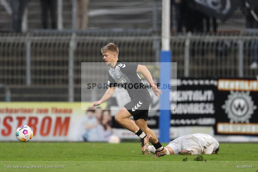 Stadion am Schönbusch, Aschaffenburg, 25.11.2023, BFV, Fussball, sport, action, Saison 2023/2024, 21. Spieltag, Regionalliga Bayern, SVW, SVA, SV Wacker Burghausen, SV Viktoria Aschaffenburg - Bild-ID: 2389199