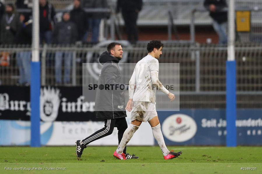 Stadion am Schönbusch, Aschaffenburg, 25.11.2023, BFV, Fussball, sport, action, Saison 2023/2024, 21. Spieltag, Regionalliga Bayern, SVW, SVA, SV Wacker Burghausen, SV Viktoria Aschaffenburg - Bild-ID: 2389201