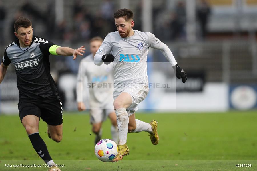 Stadion am Schönbusch, Aschaffenburg, 25.11.2023, BFV, Fussball, sport, action, Saison 2023/2024, 21. Spieltag, Regionalliga Bayern, SVW, SVA, SV Wacker Burghausen, SV Viktoria Aschaffenburg - Bild-ID: 2389208