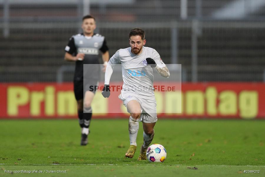 Stadion am Schönbusch, Aschaffenburg, 25.11.2023, BFV, Fussball, sport, action, Saison 2023/2024, 21. Spieltag, Regionalliga Bayern, SVW, SVA, SV Wacker Burghausen, SV Viktoria Aschaffenburg - Bild-ID: 2389212