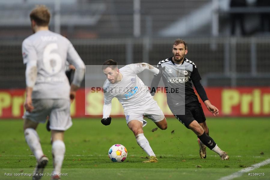 Stadion am Schönbusch, Aschaffenburg, 25.11.2023, BFV, Fussball, sport, action, Saison 2023/2024, 21. Spieltag, Regionalliga Bayern, SVW, SVA, SV Wacker Burghausen, SV Viktoria Aschaffenburg - Bild-ID: 2389213