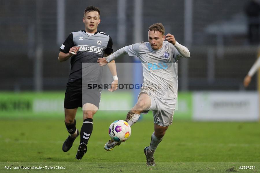 Stadion am Schönbusch, Aschaffenburg, 25.11.2023, BFV, Fussball, sport, action, Saison 2023/2024, 21. Spieltag, Regionalliga Bayern, SVW, SVA, SV Wacker Burghausen, SV Viktoria Aschaffenburg - Bild-ID: 2389231