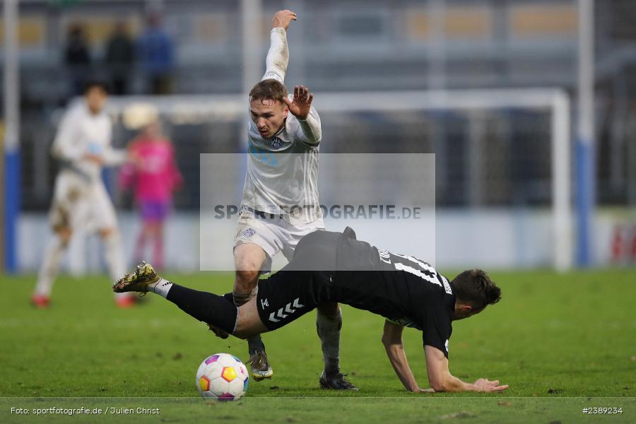 Stadion am Schönbusch, Aschaffenburg, 25.11.2023, BFV, Fussball, sport, action, Saison 2023/2024, 21. Spieltag, Regionalliga Bayern, SVW, SVA, SV Wacker Burghausen, SV Viktoria Aschaffenburg - Bild-ID: 2389234