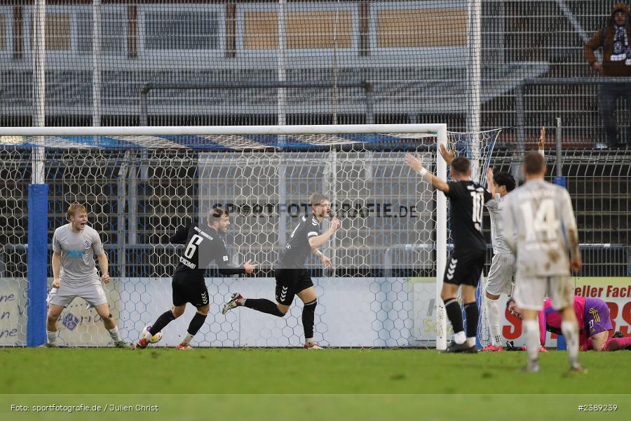 Stadion am Schönbusch, Aschaffenburg, 25.11.2023, BFV, Fussball, sport, action, Saison 2023/2024, 21. Spieltag, Regionalliga Bayern, SVW, SVA, SV Wacker Burghausen, SV Viktoria Aschaffenburg - Bild-ID: 2389239