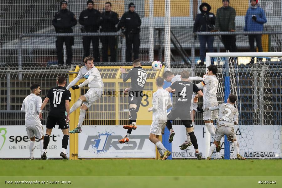 Stadion am Schönbusch, Aschaffenburg, 25.11.2023, BFV, Fussball, sport, action, Saison 2023/2024, 21. Spieltag, Regionalliga Bayern, SVW, SVA, SV Wacker Burghausen, SV Viktoria Aschaffenburg - Bild-ID: 2389242 Stadion am Schönbusch, Aschaffenburg, 25.11.2023, BFV, Fussball, sport, action, Saison 2023/2024, 21. Spieltag, Regionalliga Bayern, SVW, SVA, SV Wacker Burghausen, SV Viktoria Aschaffenburg - Bild-ID: 2389242