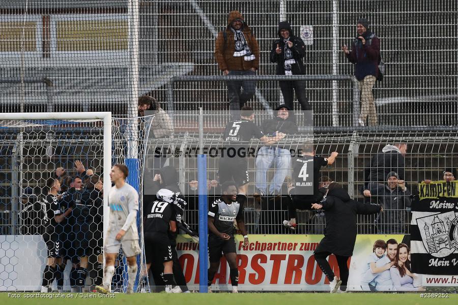 Stadion am Schönbusch, Aschaffenburg, 25.11.2023, BFV, Fussball, sport, action, Saison 2023/2024, 21. Spieltag, Regionalliga Bayern, SVW, SVA, SV Wacker Burghausen, SV Viktoria Aschaffenburg - Bild-ID: 2389252