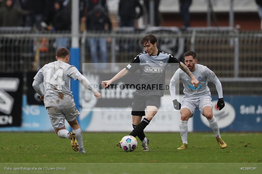 Stadion am Schönbusch, Aschaffenburg, 25.11.2023, BFV, Fussball, sport, action, Saison 2023/2024, 21. Spieltag, Regionalliga Bayern, SVW, SVA, SV Wacker Burghausen, SV Viktoria Aschaffenburg - Bild-ID: 2389281