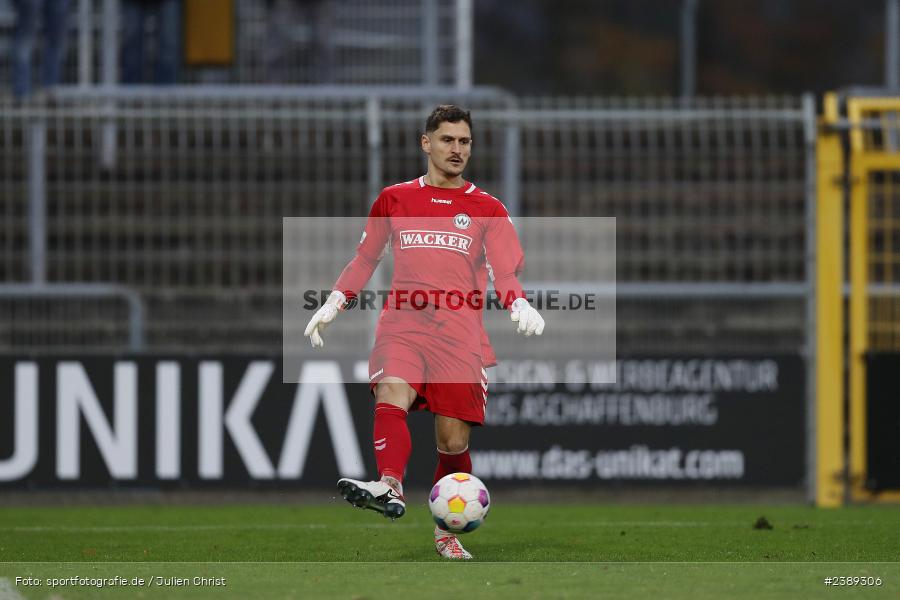 Stadion am Schönbusch, Aschaffenburg, 25.11.2023, BFV, Fussball, sport, action, Saison 2023/2024, 21. Spieltag, Regionalliga Bayern, SVW, SVA, SV Wacker Burghausen, SV Viktoria Aschaffenburg - Bild-ID: 2389306