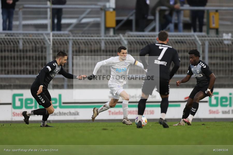 Stadion am Schönbusch, Aschaffenburg, 25.11.2023, BFV, Fussball, sport, action, Saison 2023/2024, 21. Spieltag, Regionalliga Bayern, SVW, SVA, SV Wacker Burghausen, SV Viktoria Aschaffenburg - Bild-ID: 2389308