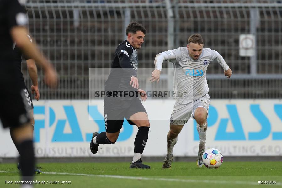Stadion am Schönbusch, Aschaffenburg, 25.11.2023, BFV, Fussball, sport, action, Saison 2023/2024, 21. Spieltag, Regionalliga Bayern, SVW, SVA, SV Wacker Burghausen, SV Viktoria Aschaffenburg - Bild-ID: 2389309