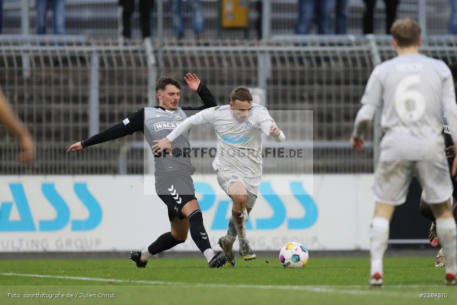 Stadion am Schönbusch, Aschaffenburg, 25.11.2023, BFV, Fussball, sport, action, Saison 2023/2024, 21. Spieltag, Regionalliga Bayern, SVW, SVA, SV Wacker Burghausen, SV Viktoria Aschaffenburg - Bild-ID: 2389310